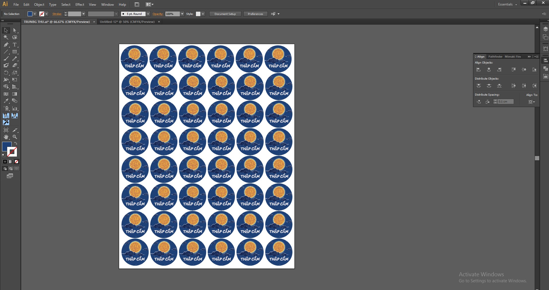 File in tem bán bánh trung thu