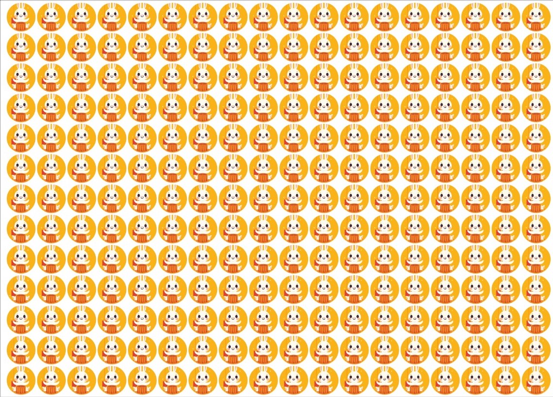 Tem bế dán bánh trung thu được thiết kế bởi InKyThuatSo