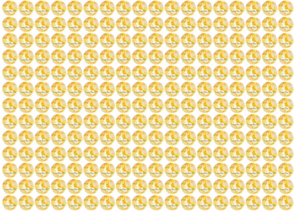 Tem trang trí dán bánh trung thu