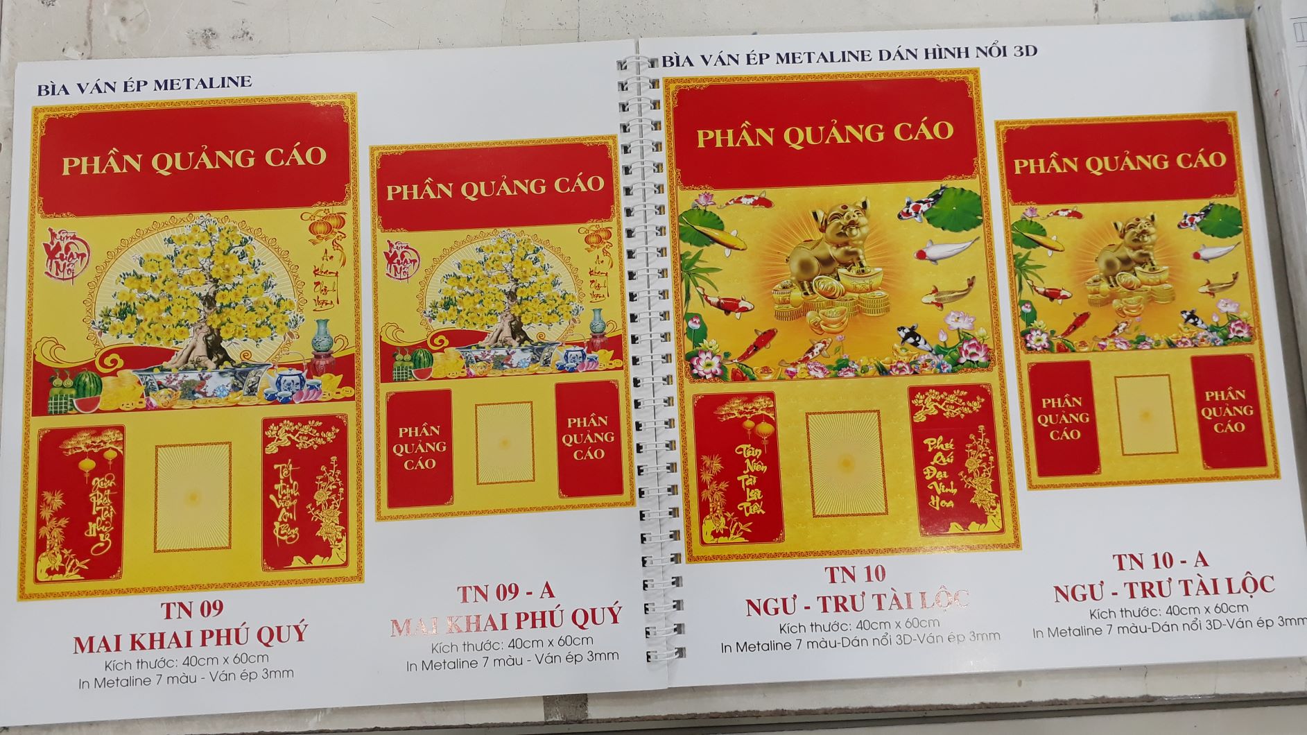 Tham khảo in lịch theo catalogue mẫu của InKyThuatSo