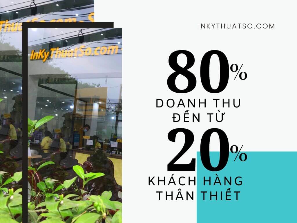 Tranh động lực: 80% doanh thu đến từ 20% khách hàng thân thiết | Bán hàng thành công khi 80% thái độ, 20% năng khiếu | Modern Office Print, 80 percent of the effects come from 20 percent of the causes | Đặt in tại In Kỹ Thuật Số